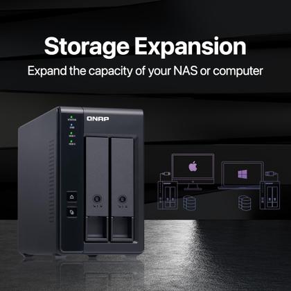Imagem de Armazenamento com conexão direta (DAS) QNAP TR-002-A-US 2 compartimentos