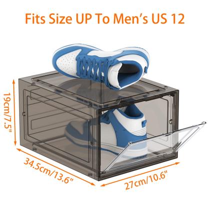 Imagem de Armazenamento de sapatos HOMIDEC, organizador de sapatos, plástico rígido, pacote com 6