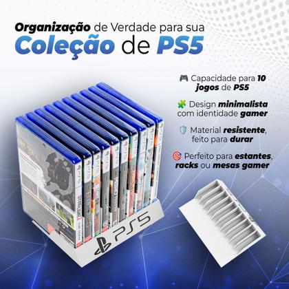 Imagem de Armazenamento Robusto: Suporte PLA 3D Impresso para 10 Jogos
