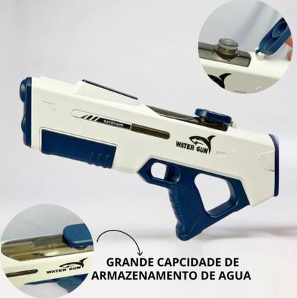 Imagem de Arminha de Água Elétrica com Disparo Rápido e Longo Alcance - Design à Prova d'Água - Com Bateria