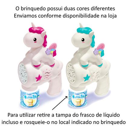 Imagem de Arminha Infantil Bolhas de Sabão Elétrica Meninas Unicórnio