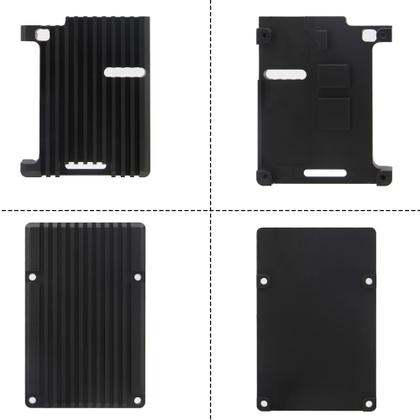 Imagem de Armor Case Geekworm para liga de alumínio Raspberry Pi 4 modelo B