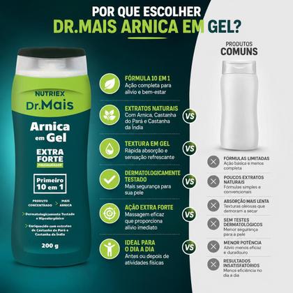 Imagem de Arnica Gel Massageador Extra Forte Dr Mais 200g Nutriex
