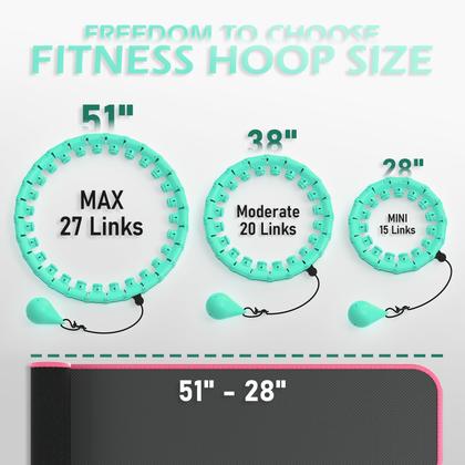 Imagem de Aro de fitness pesado Hula Hoop JLoibao Infinity 130 cm
