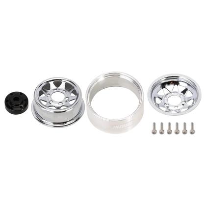 Imagem de Aro de roda INJORA 1.0 para 1/18 TRX4M Axial SCX24 Crawler Silver