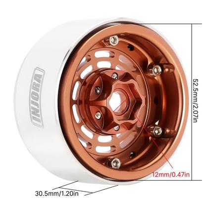 Imagem de Aro de roda INJORA 1.9 Alumínio SCX10 Pro TRX4 VS4-10 Gen8 1/10