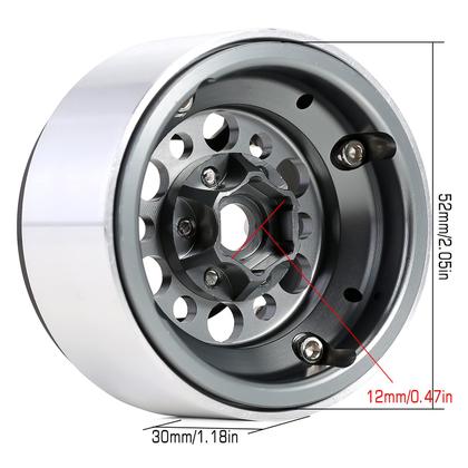 Imagem de Aro de roda RC INJORA 1.9 Beadlock para carro de esteira 1/10 (4 unidades)