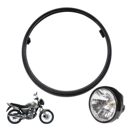 Imagem de Aro Farol Honda Titan Fan 150 Titan Fan 125 Até 2013 Material Ferro forte