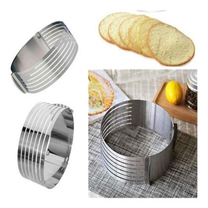 Imagem de Aro fatiador expansivel multi bolo camadas inox cortador
