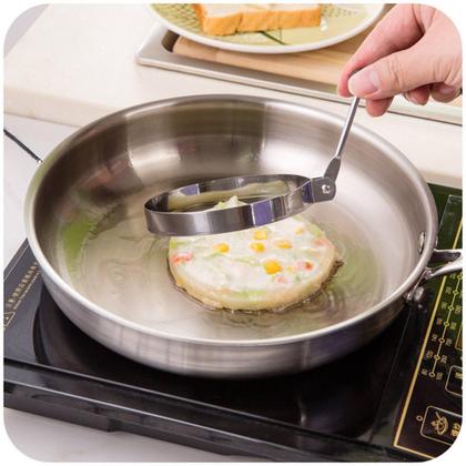 Imagem de Aro Modelador De Ovos E Hamburguer Aço Inox - Mimo