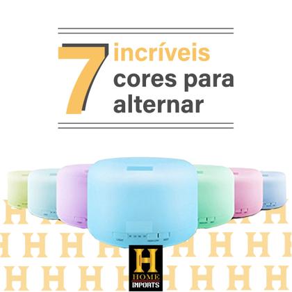 Imagem de Aromatizador Ambiente Difusor Umidificador Eletrico 300ml Com Controle Remoto