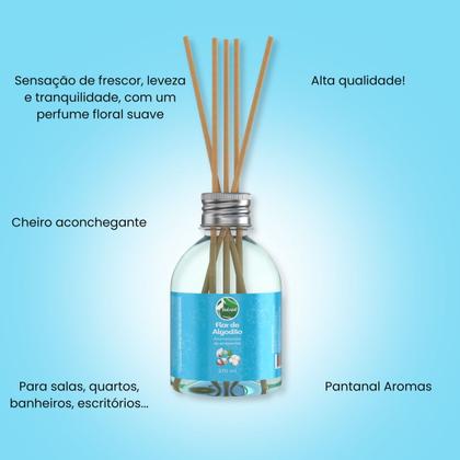Imagem de Aromatizador Ambiente Flor de Algodão Casa Perfume 270ml Pantanal Aromas