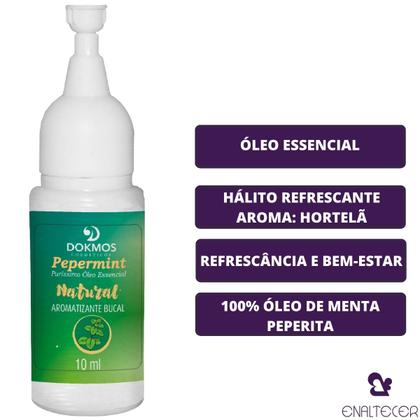 Imagem de Aromatizador Bucal Óleo Essencial Pepermint Hortela Dokmos