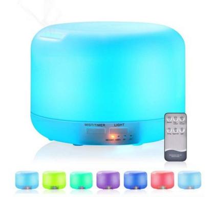 Imagem de Aromatizador Difusor 300ml Led Colorido+óleo Essenc. Gerânio