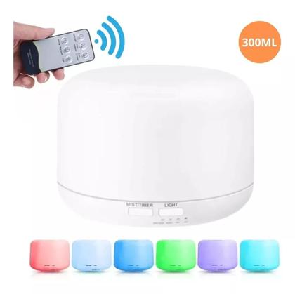 Imagem de  Aromatizador Difusor Aromas Elétrico Usb Led 7 Cores 300Ml