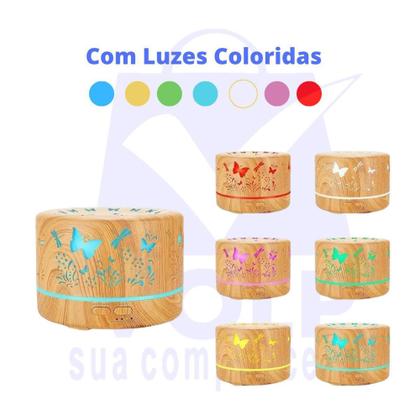 Imagem de Aromatizador Difusor Umidificador 700ml 7cores Led Borboleta - B-MAX