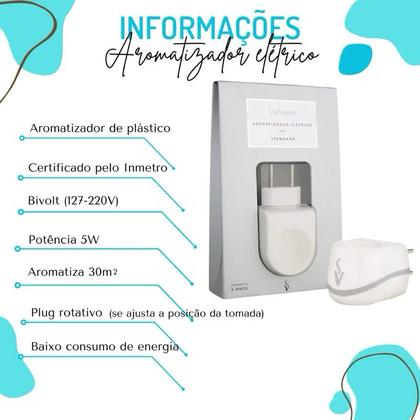 Imagem de Aromatizador Elétrico Via Aroma Standard Difusor de Essências para Ambientes  Bivolt  Alta Durabilidade