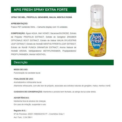 Imagem de Aromatizante Bucal Apis Fresh Spray Mel e Própolis 35ml