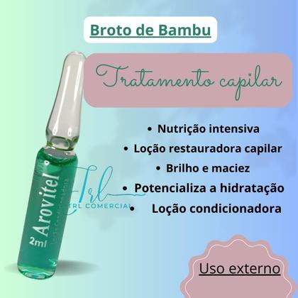Imagem de Arovitel Broto De Bambu 2ml -kit 10 Ampolas Nutrição Intensa