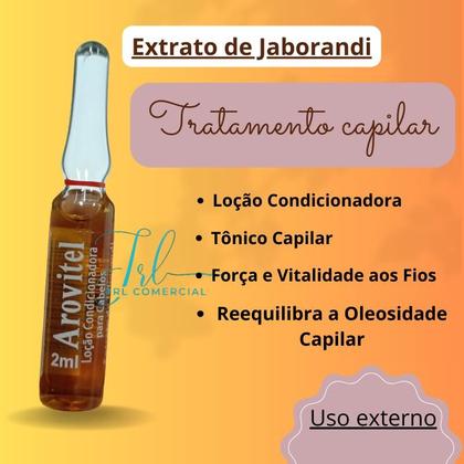 Imagem de Arovitel Extrato De Jaborandi 2 Ml - Kit C/ 10 Ampolas