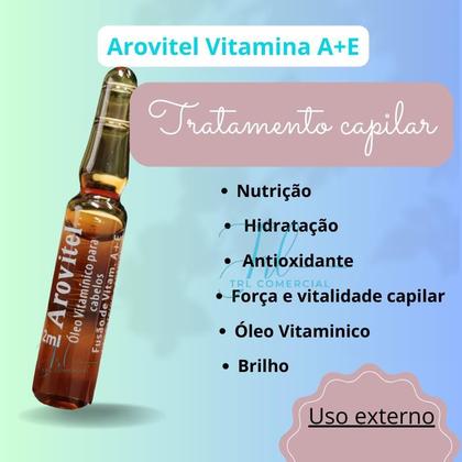 Imagem de Arovitel Vitamina A+E 2 Ml Kit C/ 5 Ampolas - Fortalecimento
