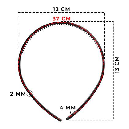 Imagem de Arquinho De Cabelo Preta Tiara Para Meninas Pequeno Com  30 Unidades