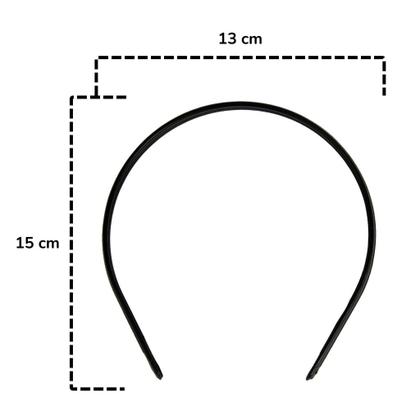 Imagem de Arquinho Tiara Para Meninas Segura Cabelos 10mm Grosso Com 100 Peças