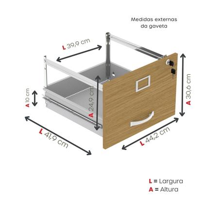 Imagem de Arquivo Madeira 04 Gavetas Of04gp25
