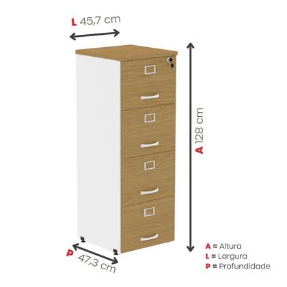 Imagem de Arquivo Madeira 04 Gavetas Of04gp25