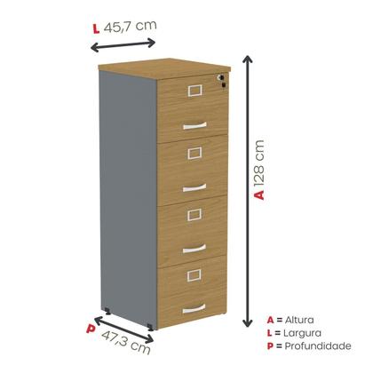 Imagem de Arquivo Madeira 04 Gavetas Of04gp25