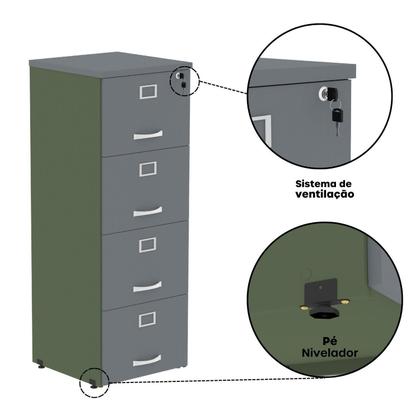 Imagem de Arquivo Madeira 04 Gavetas Of04gp25