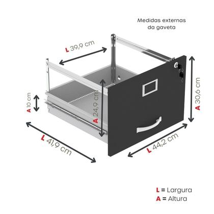 Imagem de Arquivo Madeira 04 Gavetas Of04gp25