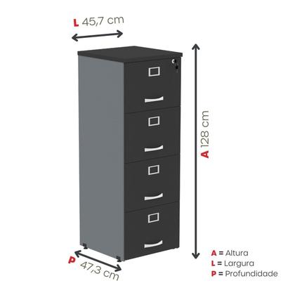 Imagem de Arquivo Madeira 04 Gavetas Of04gp25