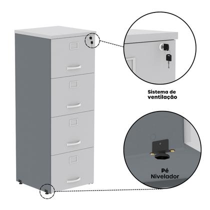 Imagem de Arquivo Madeira 04 Gavetas Of04gp25