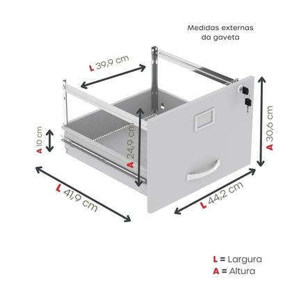 Imagem de Arquivo Madeira 04 Gavetas Of04gp25