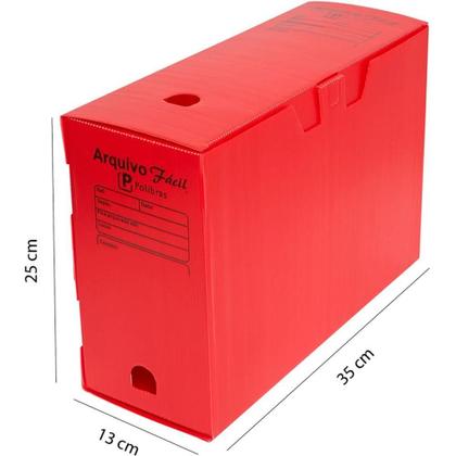 Imagem de Arquivo Morto Polipropileno Vermelho C/10UN Novaonda