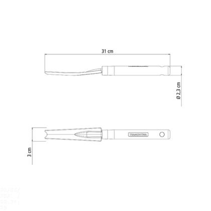Imagem de Arrancador de Inço Metálico para Jardinagem Tramontina com Cabo de Madeira