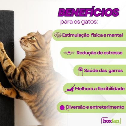 Imagem de Arranhador de Sofá para Gato em MDF com Carpete Canto Lateral Protetor Cama Box Kit com 4 Unidades