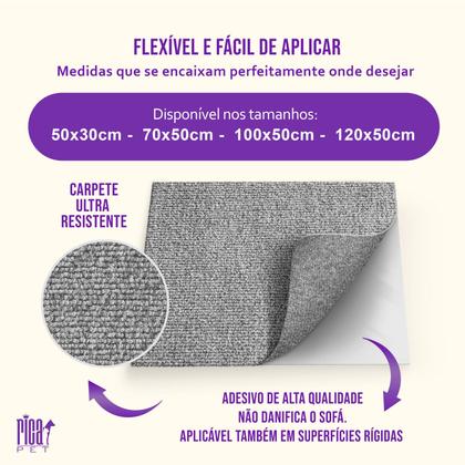 Imagem de Arranhador E Protetor De Sofá Adesivo Para Gatos Carpete