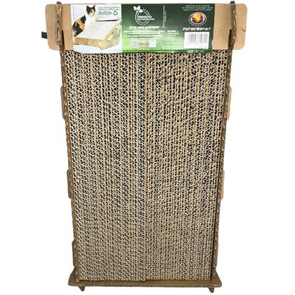 Imagem de Arranhador Gato Rampa Ecológico Papelão Interativo Antiestresse Evita Arranhar Sofá Cortina Cama Furacão Pet