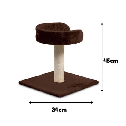 Imagem de Arranhador para Gatos American Pets-Chalesco - Torre com Base - 34x45cm