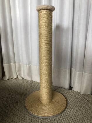 Imagem de Arranhador para gatos pilar POLE CAT (BIG), base e tubo em sisal, arranhador na vertical e horizontal, enriquecimento ambiental