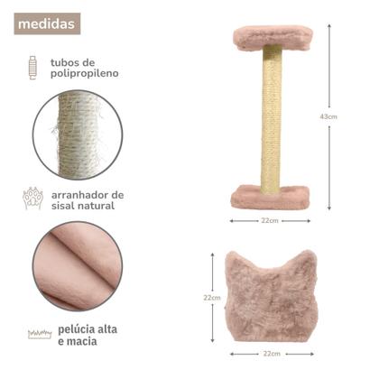 Imagem de Arranhador Para Gatos Poste P Torre Sisal Com Bolinha Poste Horizontal