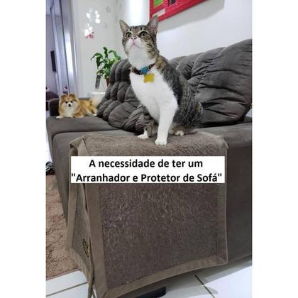 Imagem de Arranhador Para Gatos Protetor Braço Sofa 2 Pecas