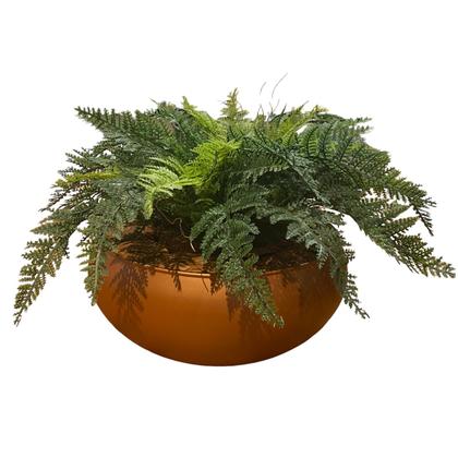 Imagem de Arranjo Completo de Samambaia Centro de Mesa Grande Vaso Cobre