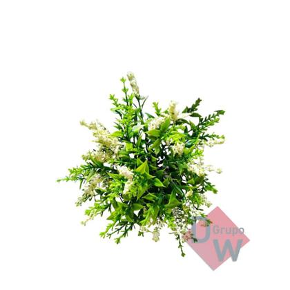 Imagem de Arranjo de Lavanda Artificial com Vaso Cachepot Redondo