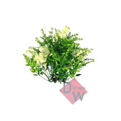 Imagem de Arranjo de Lavanda Artificial com Vaso Cachepot Redondo