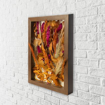 Imagem de Arranjo no Quadro Flores Secas Eucalipto 21x30