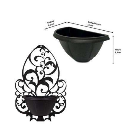 Imagem de Arranjo Trepadeira Artificial Vaso Para Parede Decorativo Com Planta