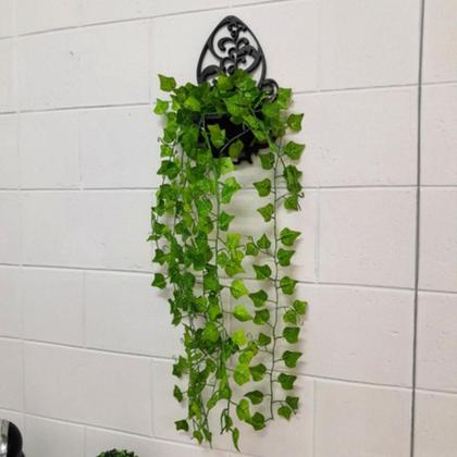 Imagem de Arranjo Trepadeira Artificial Vaso Para Parede Decorativo Com Planta